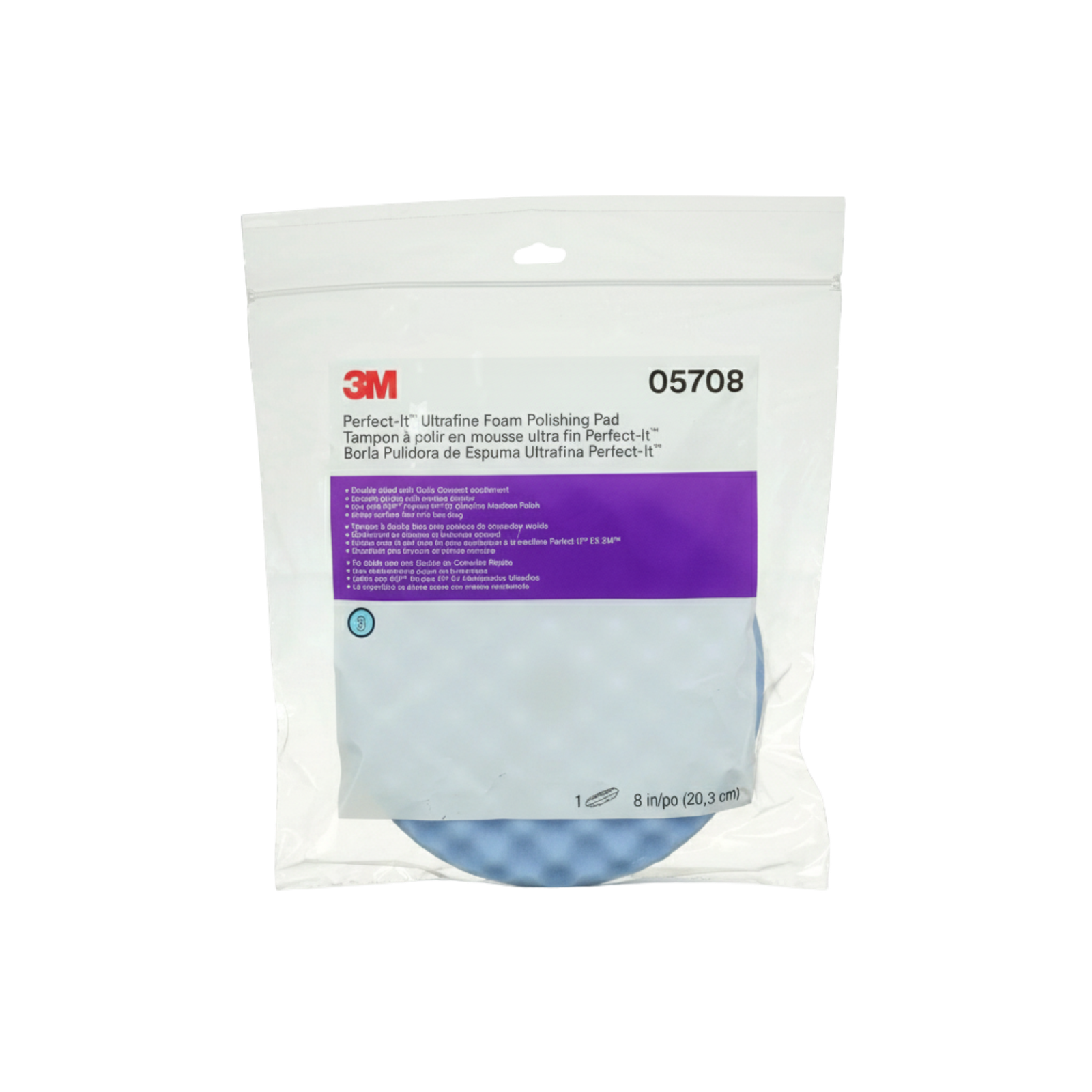 3M PERFECT IT BORLA ULTRAFINA DE ESPONJA AZUL P/ACABADO 2 CARAS 05708