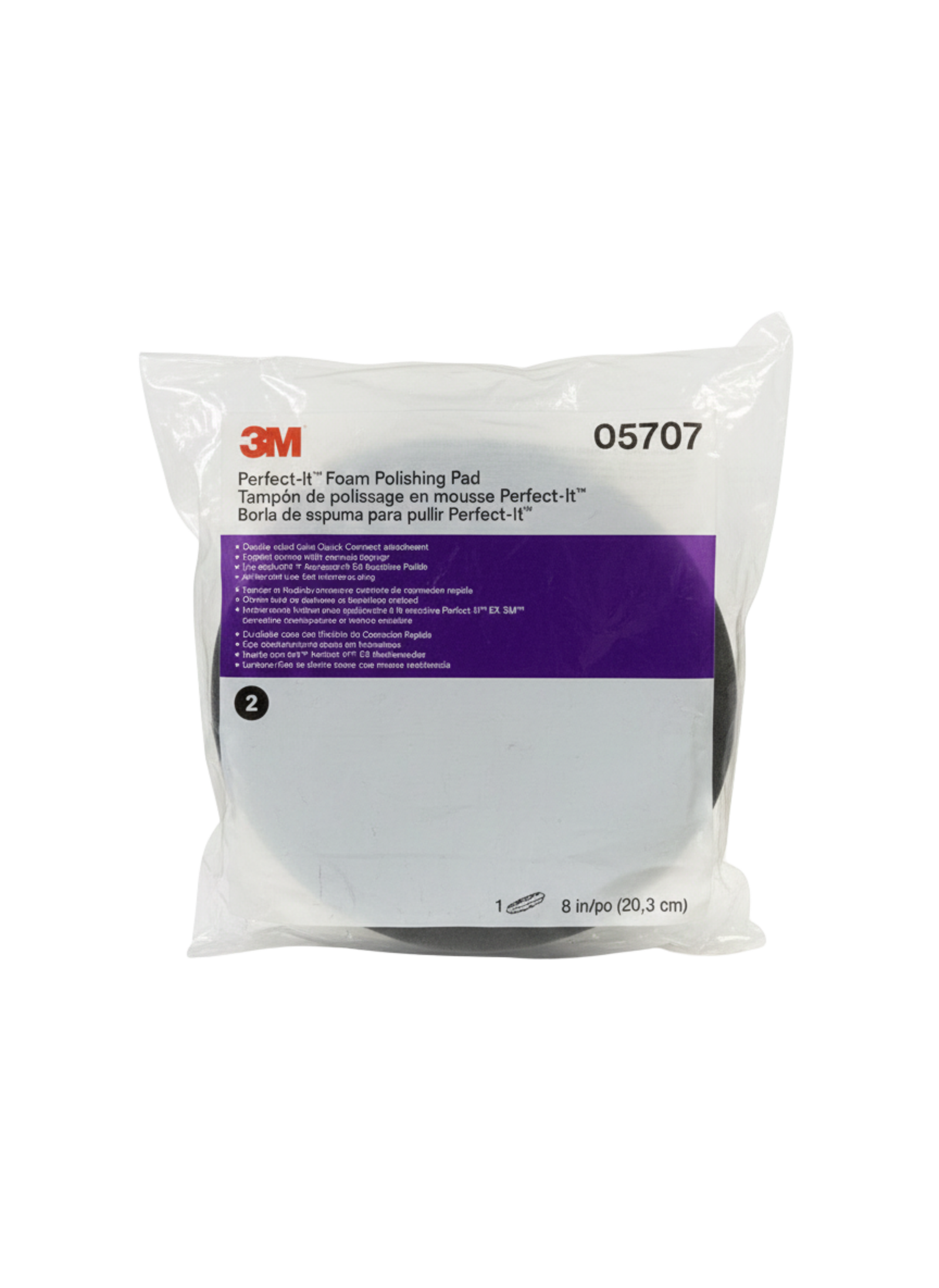 3M PERFECT-IT™ BORLA DE ESPONJA PARA ABRILLANTAR GRIS 2 CARAS 05707