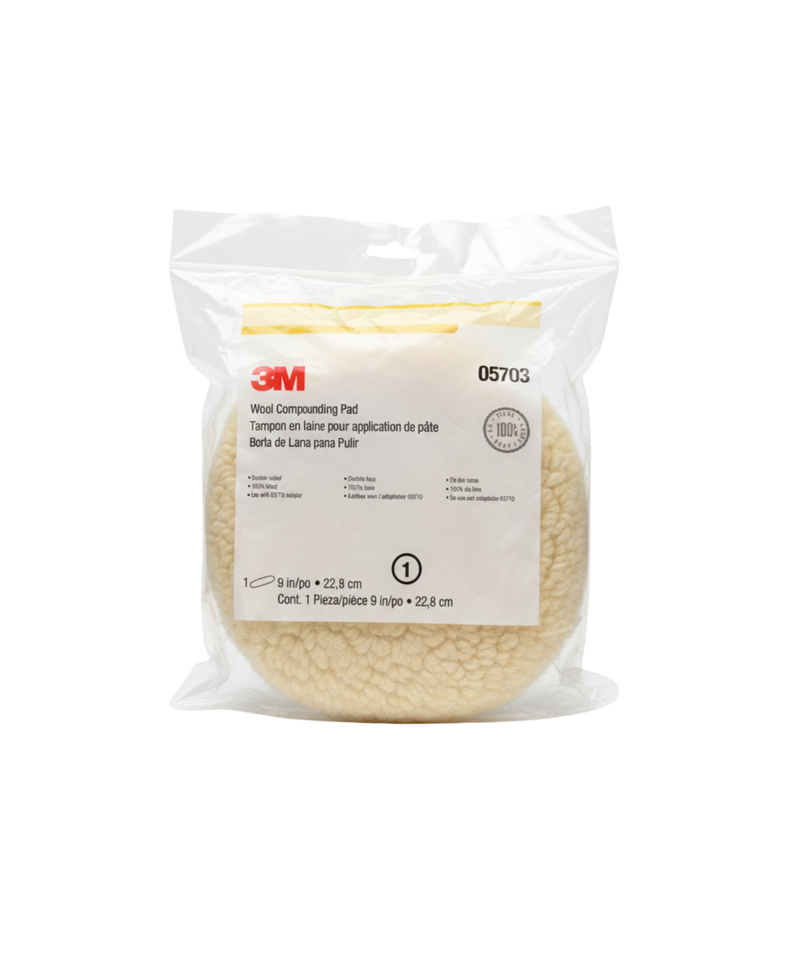 3M SUPERBUFF™ III BORLA DE LANA DOBLE CARA 9PULG 05703