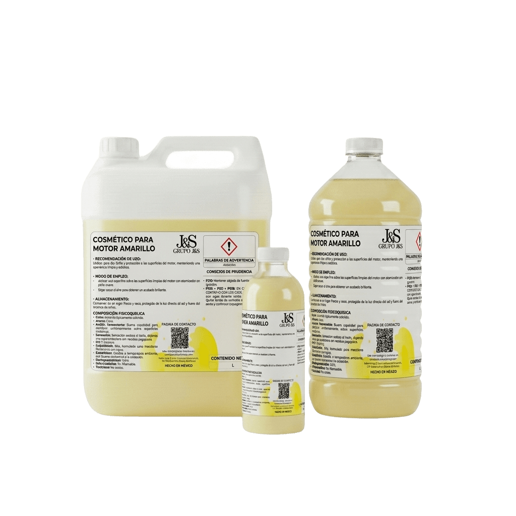 COSMÉTICO PARA MOTOR AMARILLO