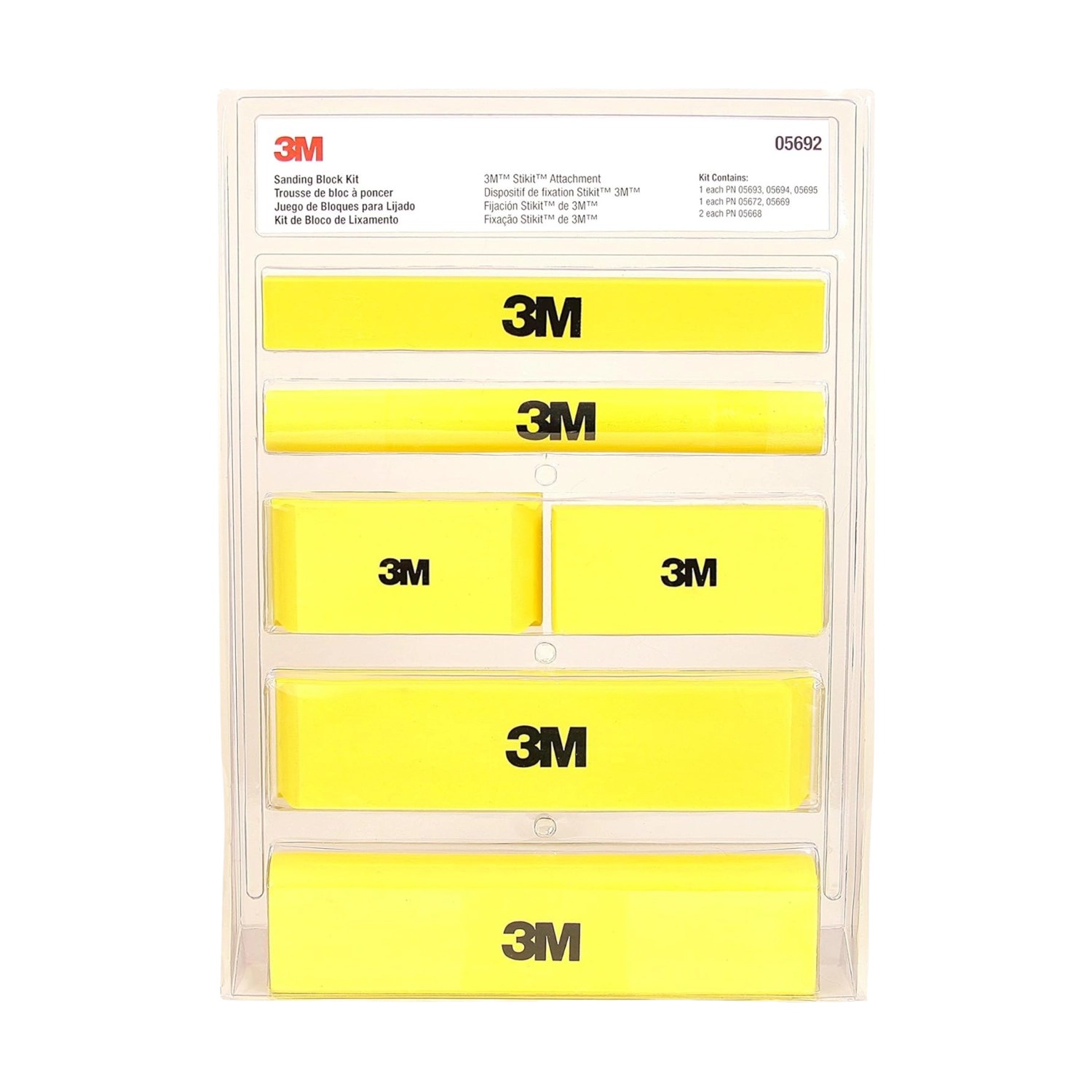 3M STIKIT™ SANDING BLOCK KIT 6/CASE 05692